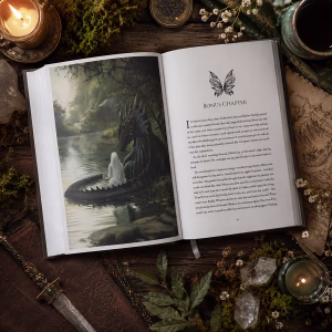 The Lost Wings special edition inside with chapter art