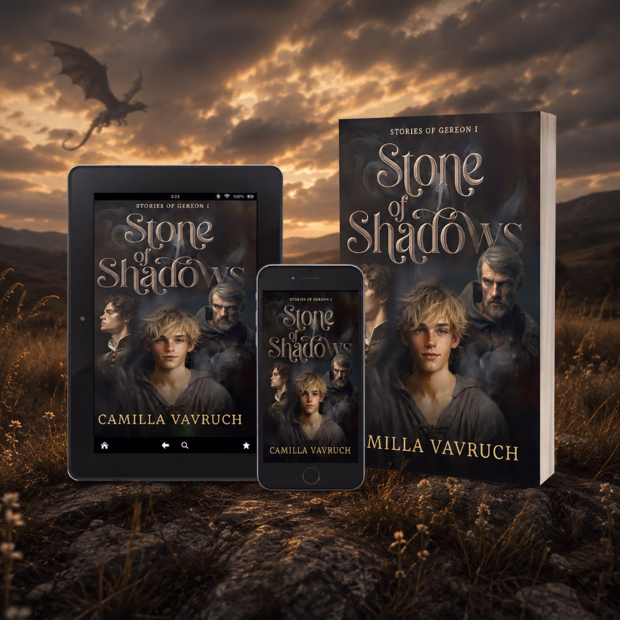 Stone of Shadows, book 1 in Stories of Gereon by Camilla Vavruch in paperback and ebook
